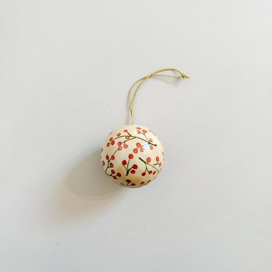 Berry Paper-Mache Ornament | 2"