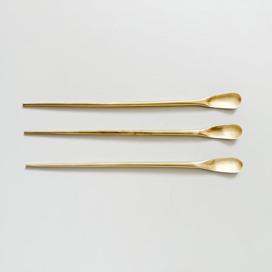 Brass cocktail spoon