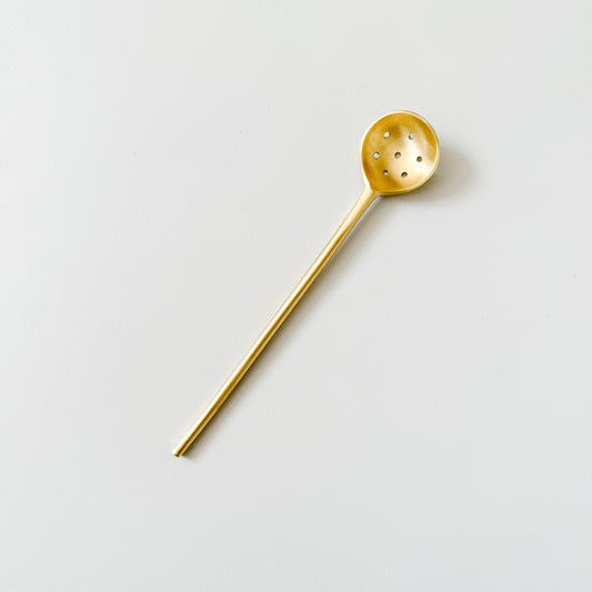 Brass olive spoon