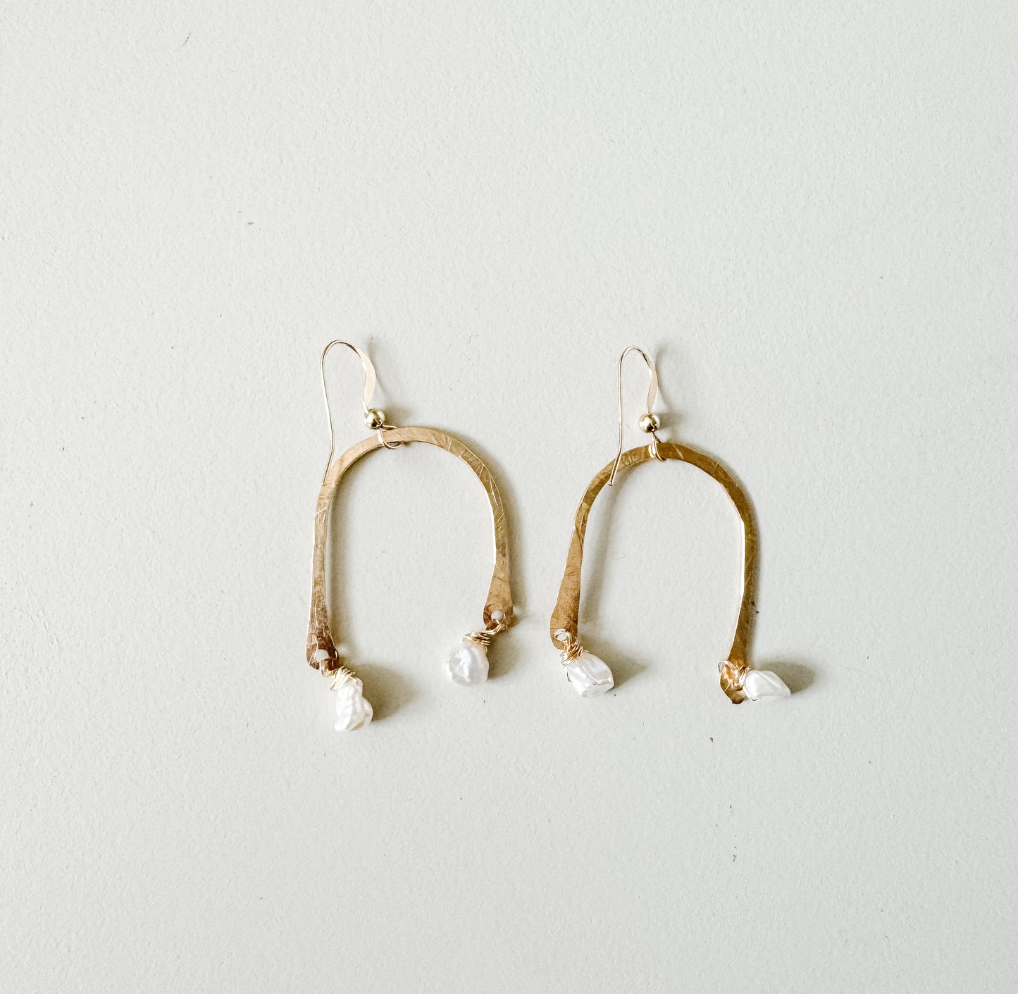 Petite Pearl Arch Earrings