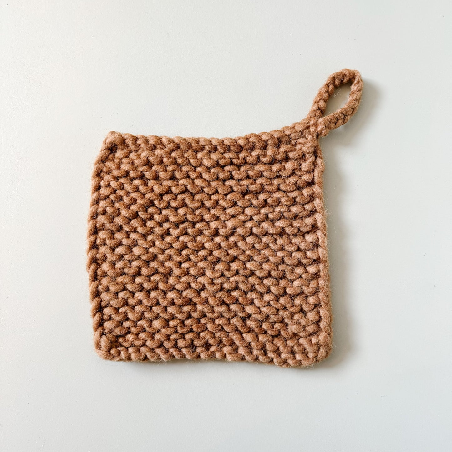 Knitted Wool Pot Holder | Cutch