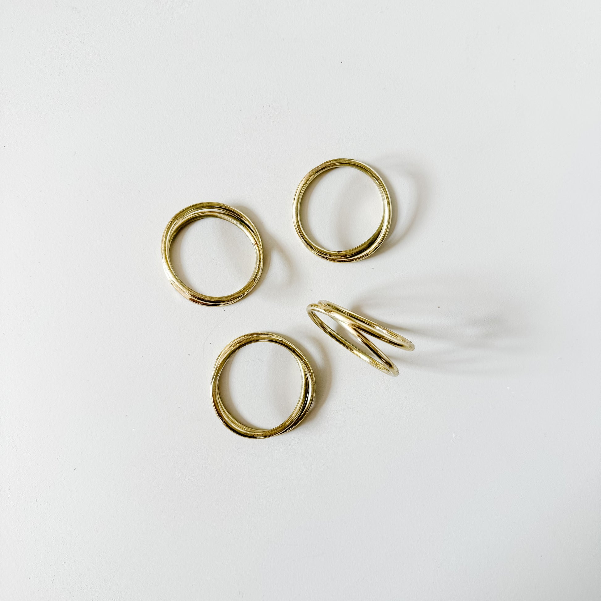 Brass napkin rings | Set of 4