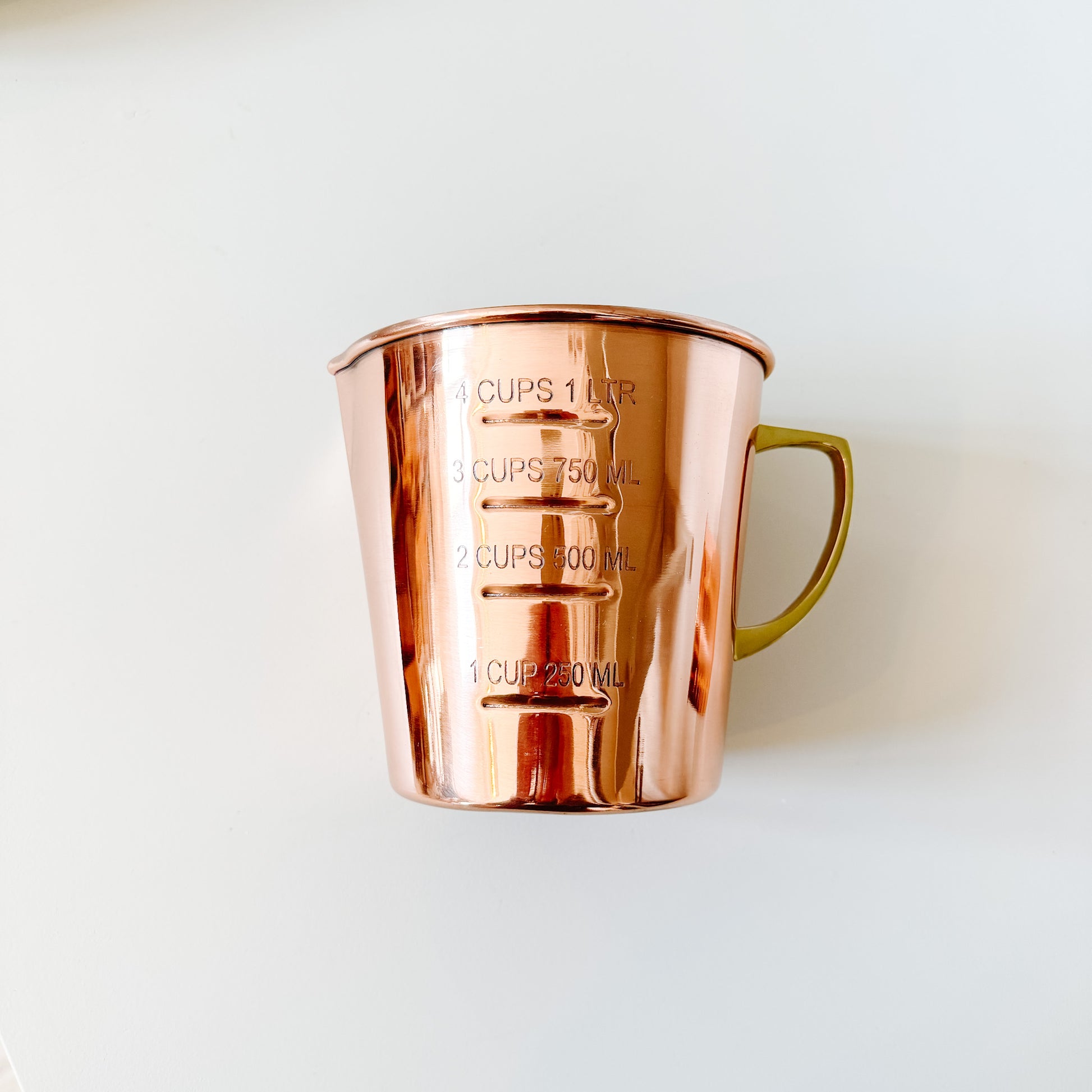 Copper Liquid Measuring Cup | 4 Cup