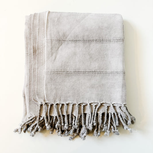 Grey Turkish Bath Towel