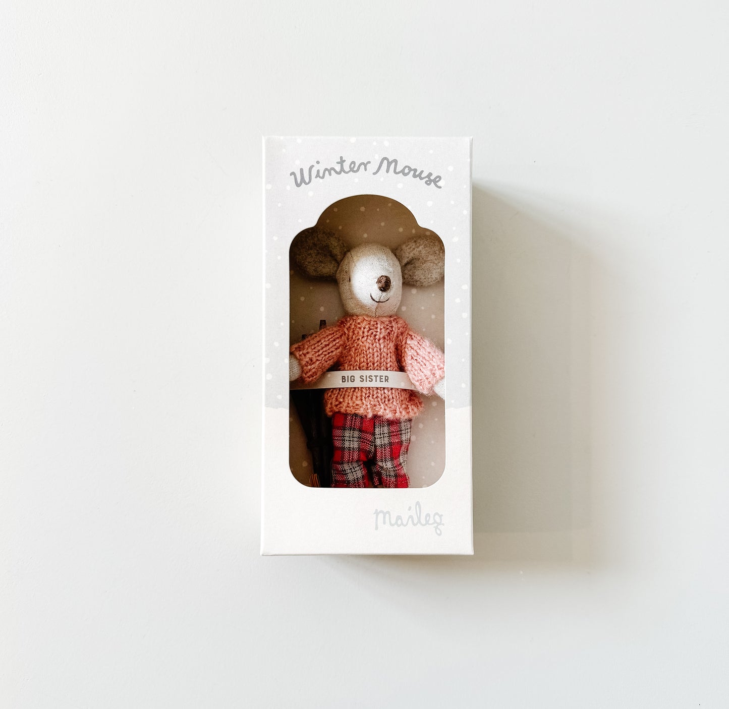 Winter Mouse with Ski Set | Big Sister | Maileg