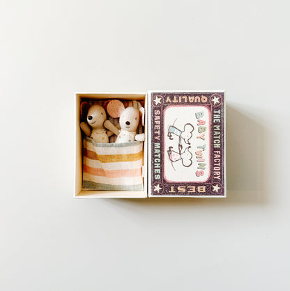 Twins | Baby Mice in Matchbox | Maileg