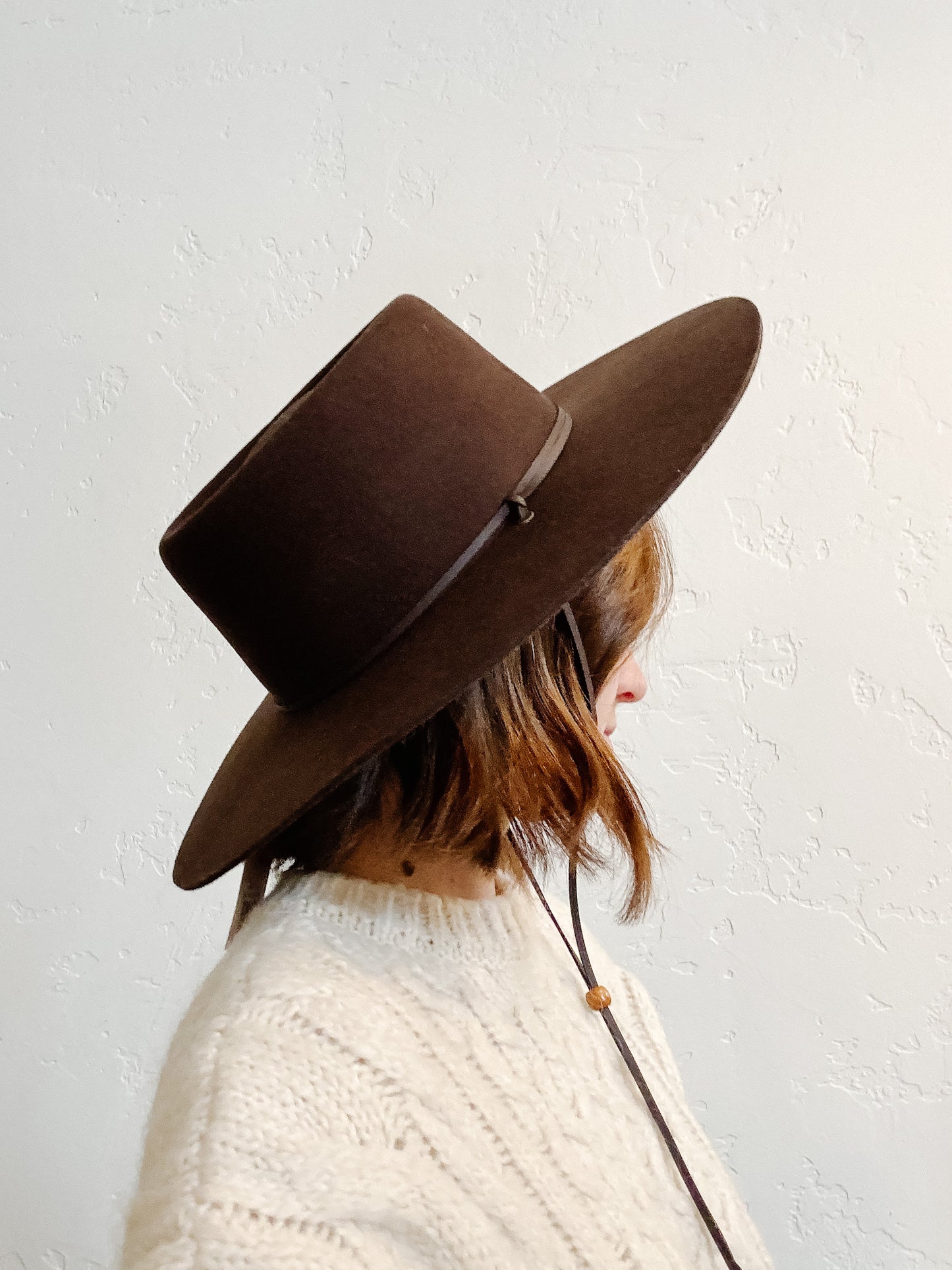 Chocolate wool hat