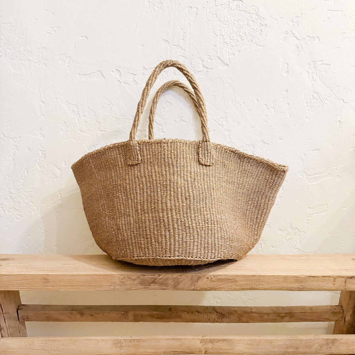 Classic Sisal Tote | Soft Beige