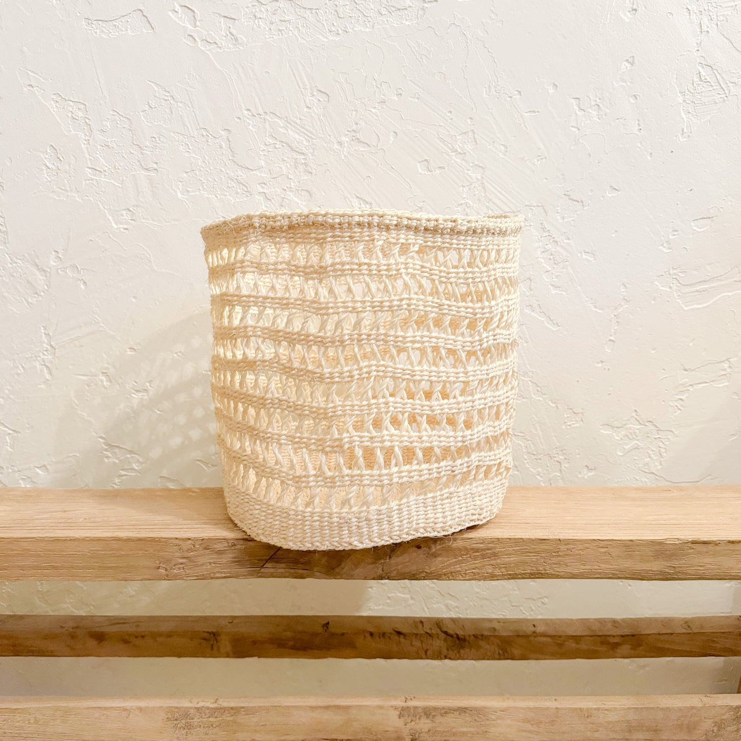 Lace Open Weave Storage Basket