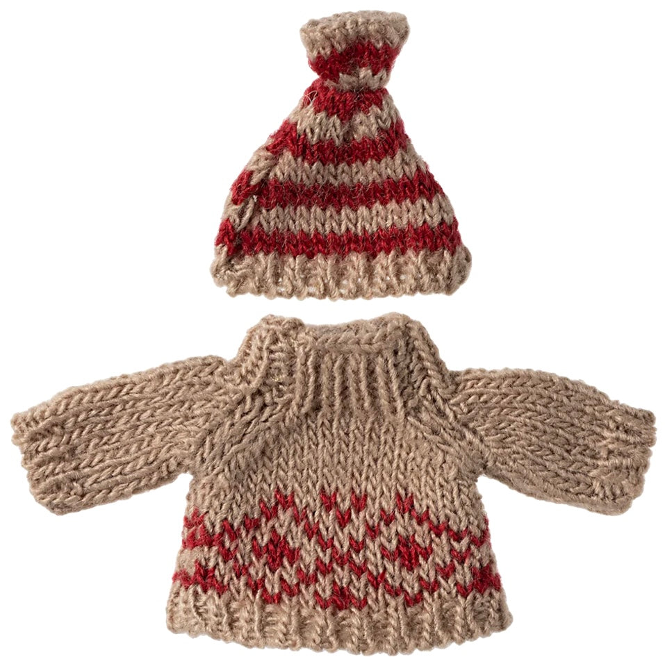 Knitted Sweater and Hat | Mum Mouse | Maileg