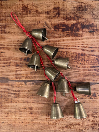Vintage Bell Cluster | Red Velvet Ribbon