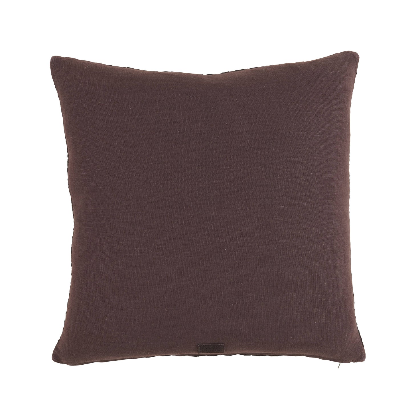 Divya Leather Pillow 22" x 22" - Dark Brown