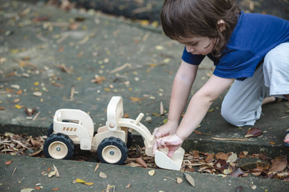 Kids' Bulldozer Toy Car with Handle