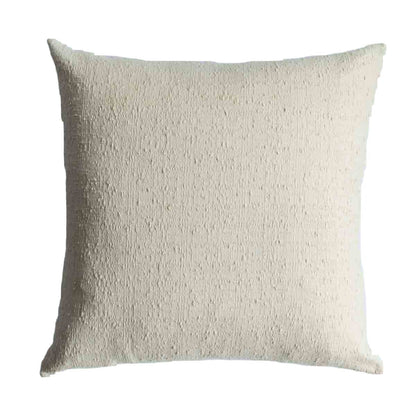 Woven Pillow in Textured Beige: 20 x 20