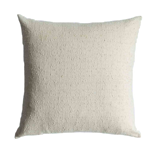 Woven Pillow in Textured Beige: 20 x 20