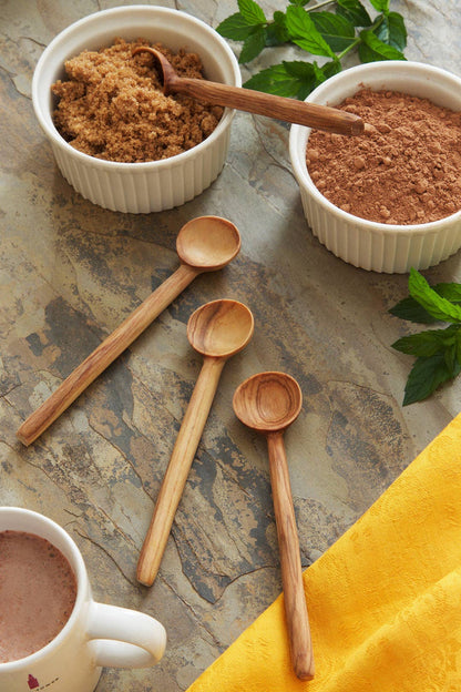 Wild Olive Wood Sugar Spoons