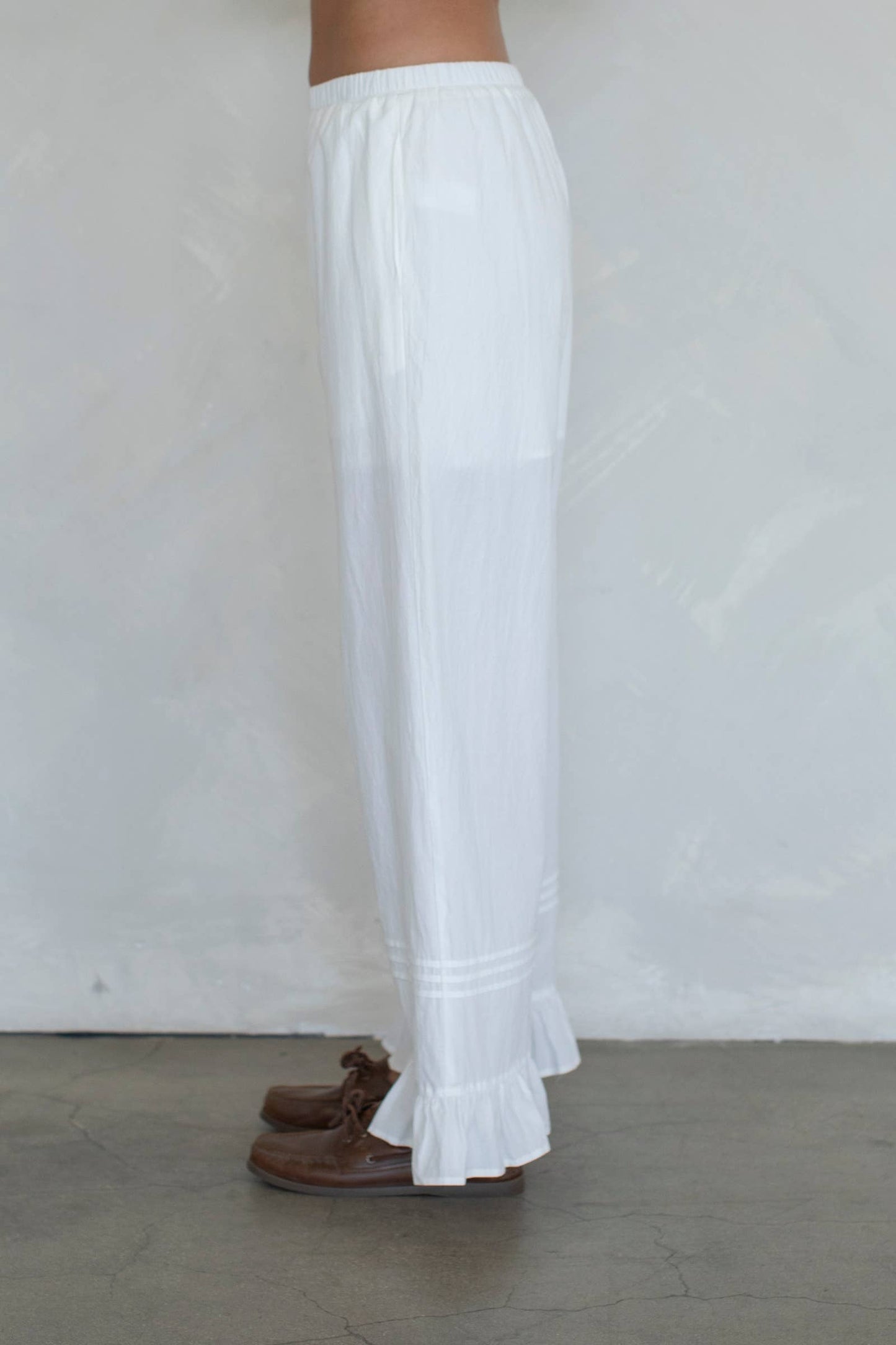 Talia Pants: Ivory / L