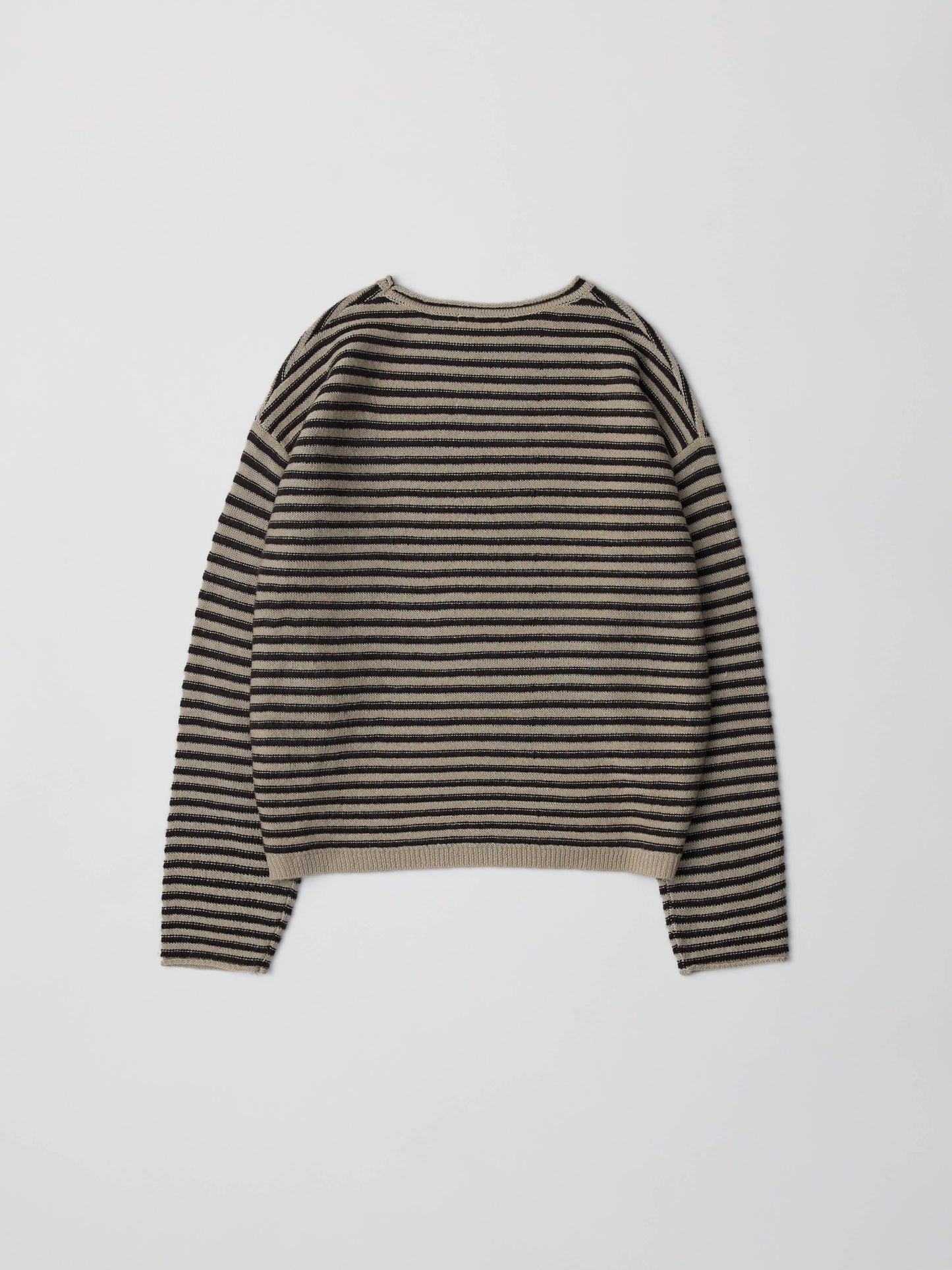 The Auden Sweater | Brown Beige Stripe