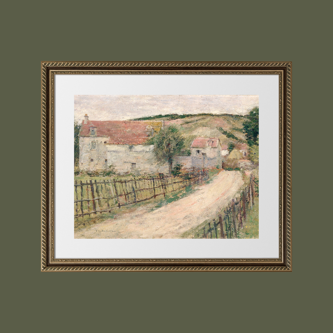 The Old Mill Antique Print: 8x10