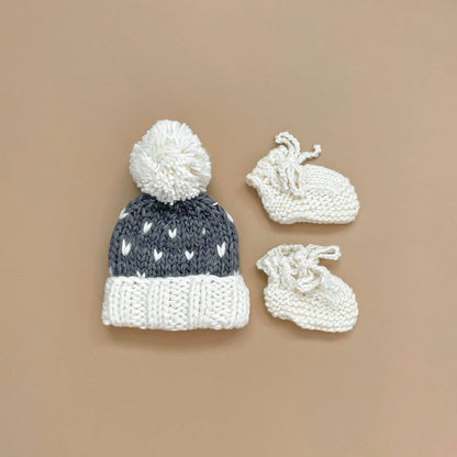 Classic Booties, Cream | Hand Knit Baby Shoes