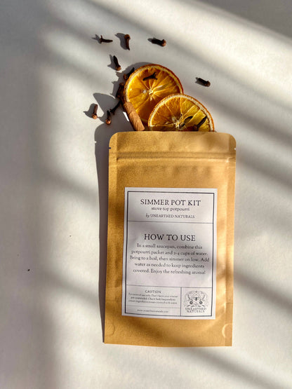 Pomander Simmer Pot Kit | Holiday Stovetop Potpourri