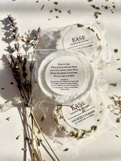 Ease – Lavender + Menthol Shower Steamers | Relaxation