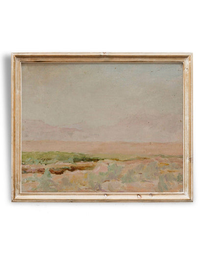 Rustic Desert Painting | Desert Wall Art | Vintage Boho Painting | Earth Tone: 8x10 inch