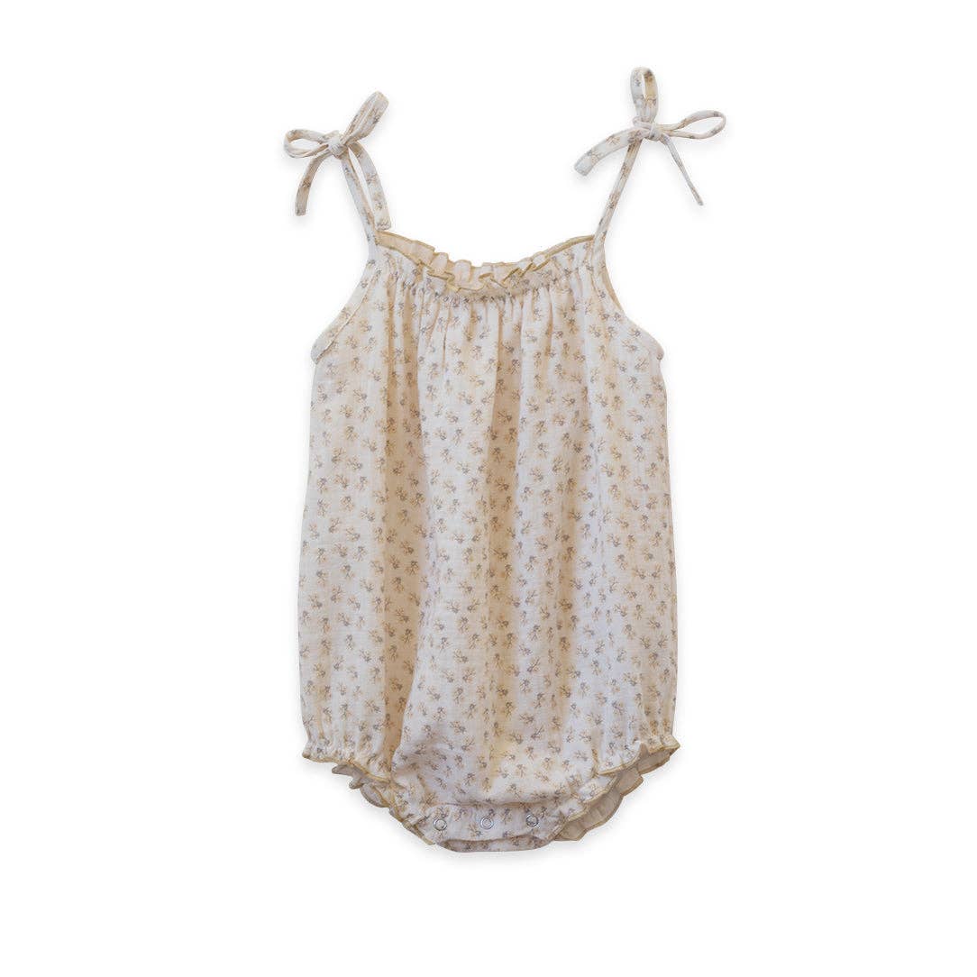 Strap Romper - Buttercup Gauze: 18-24 mo