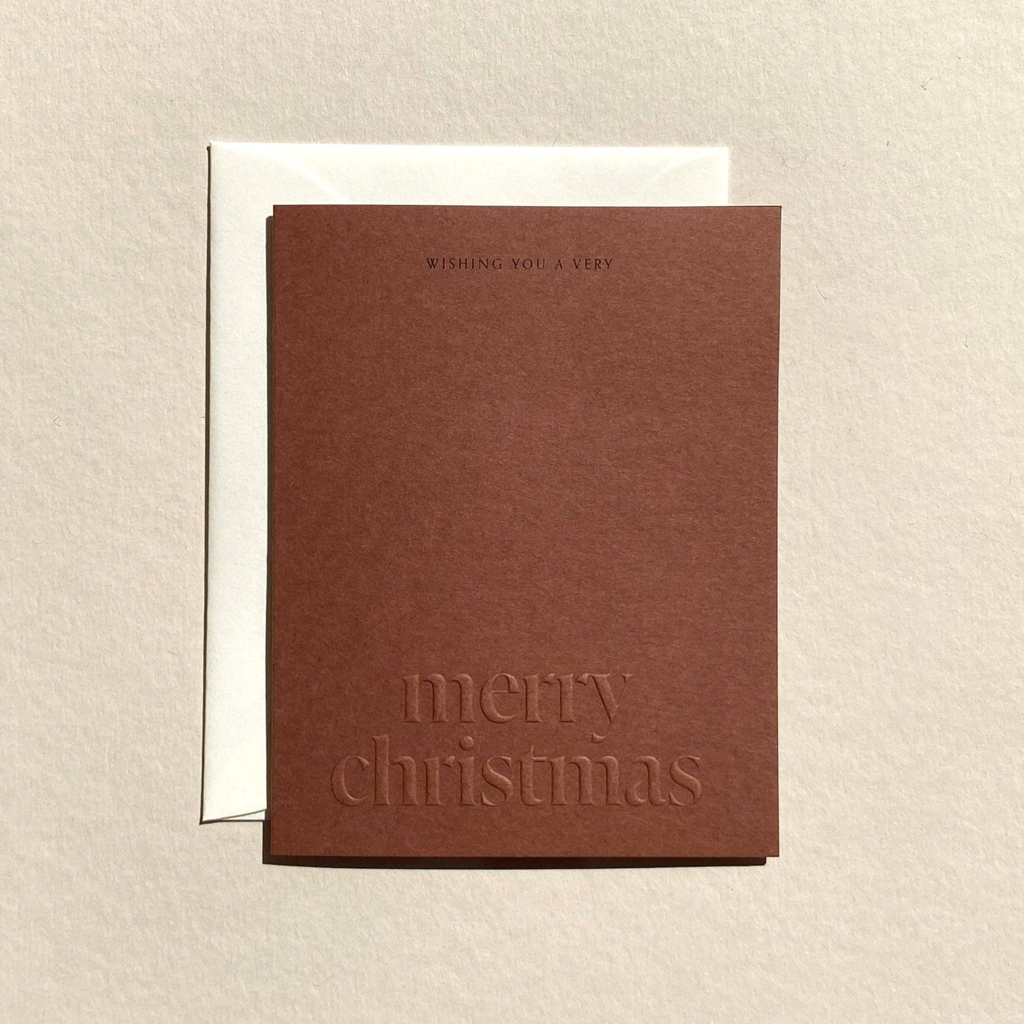 Merry Christmas Note Card | Chestnut