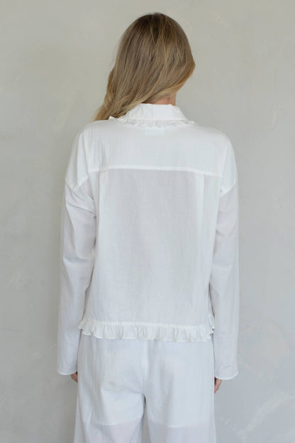 Talia Blouse: Ivory / L