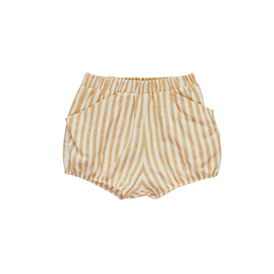 Woven Short | Mustard stripe