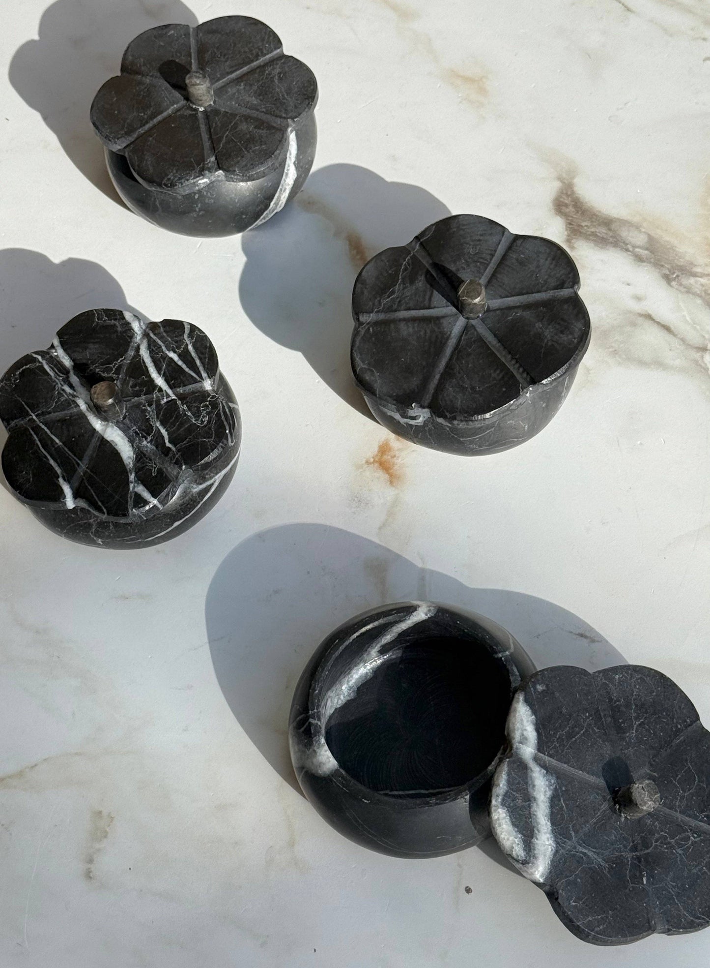Black Marble Trinket Box