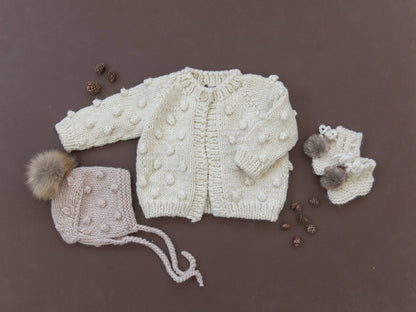 Popcorn Cardigan | Cream
