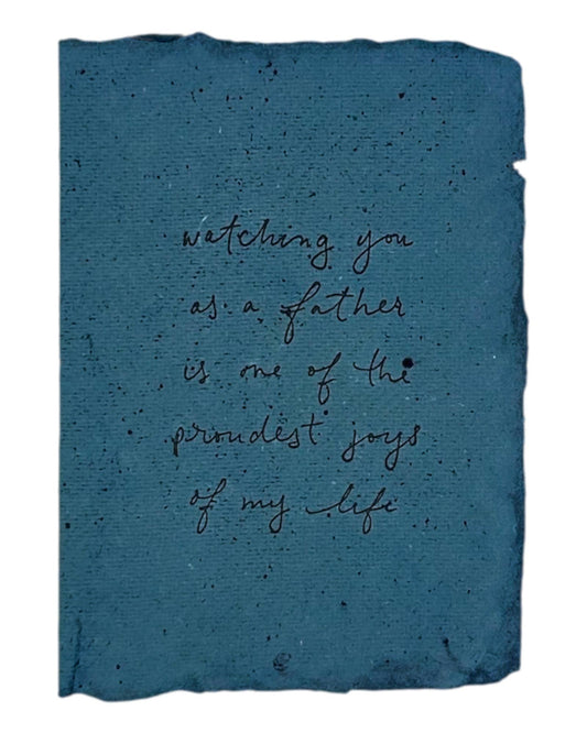 Watching you as a father card