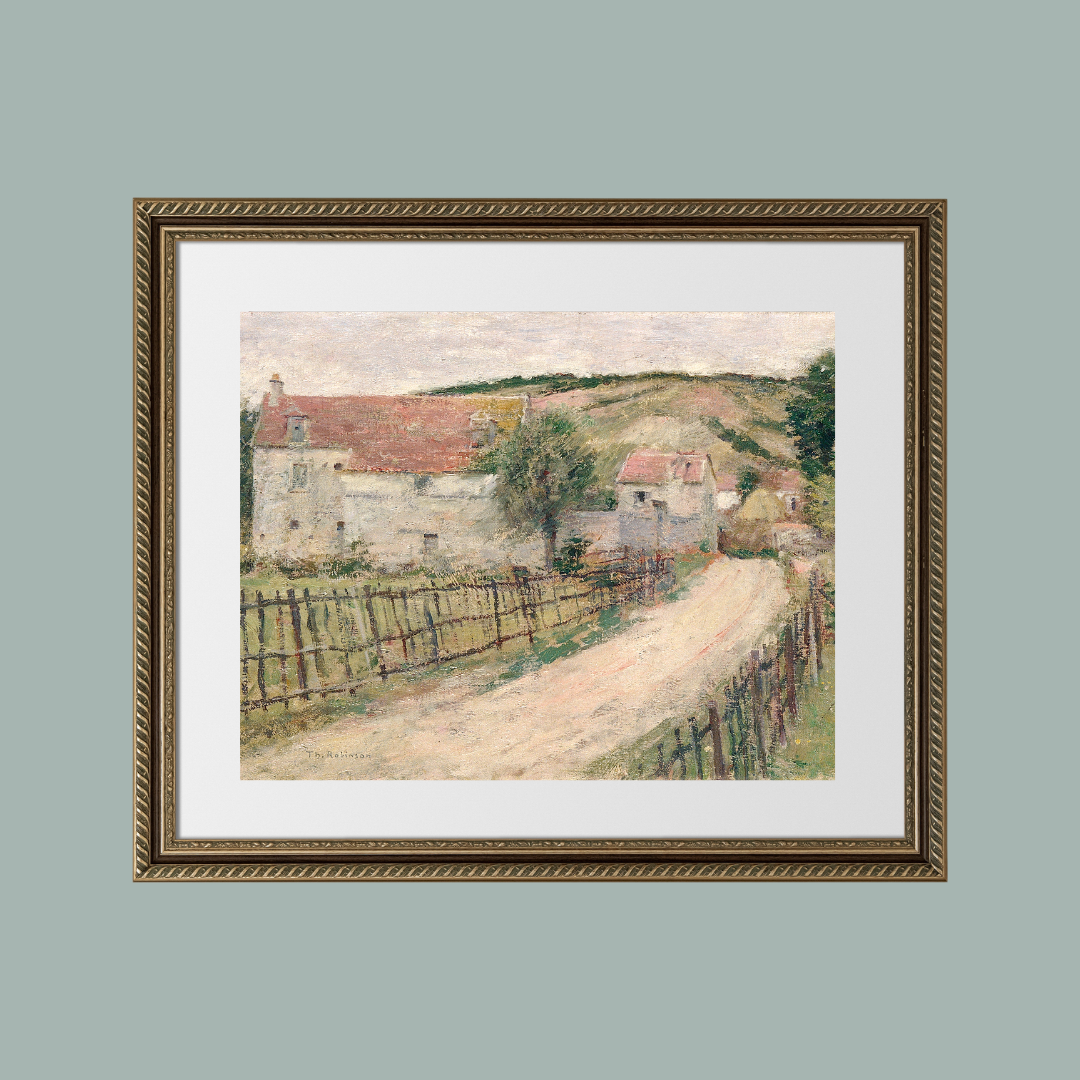 The Old Mill Antique Print: 8x10