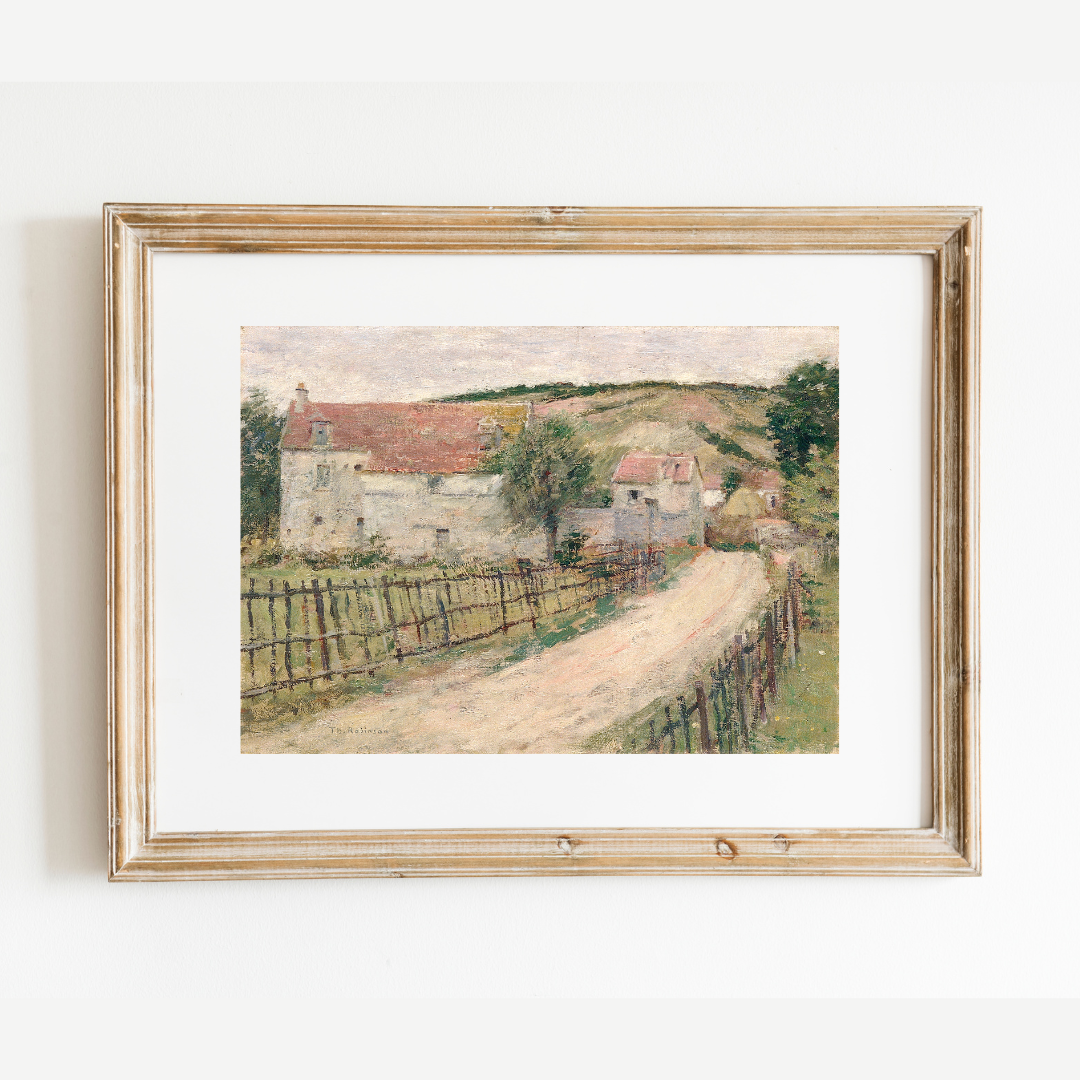 The Old Mill Antique Print: 8x10