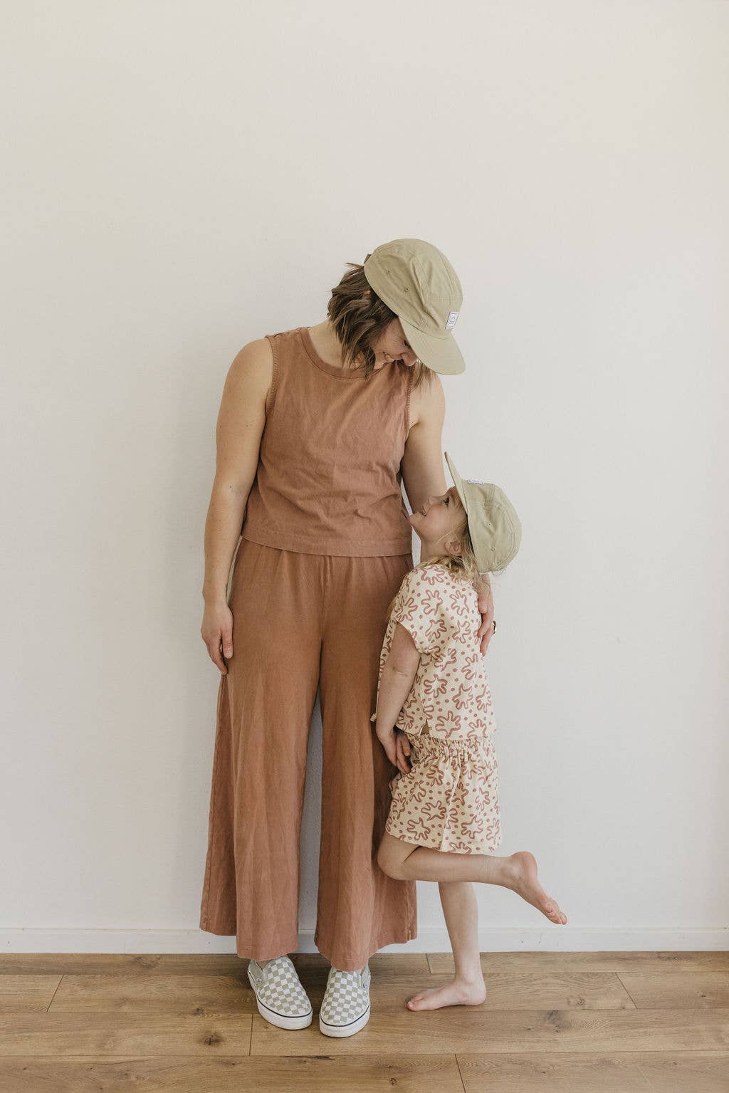 Nylon Five-Panel Cap in Sage: Toddler