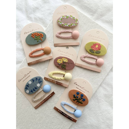 Floral Hair Clip Set