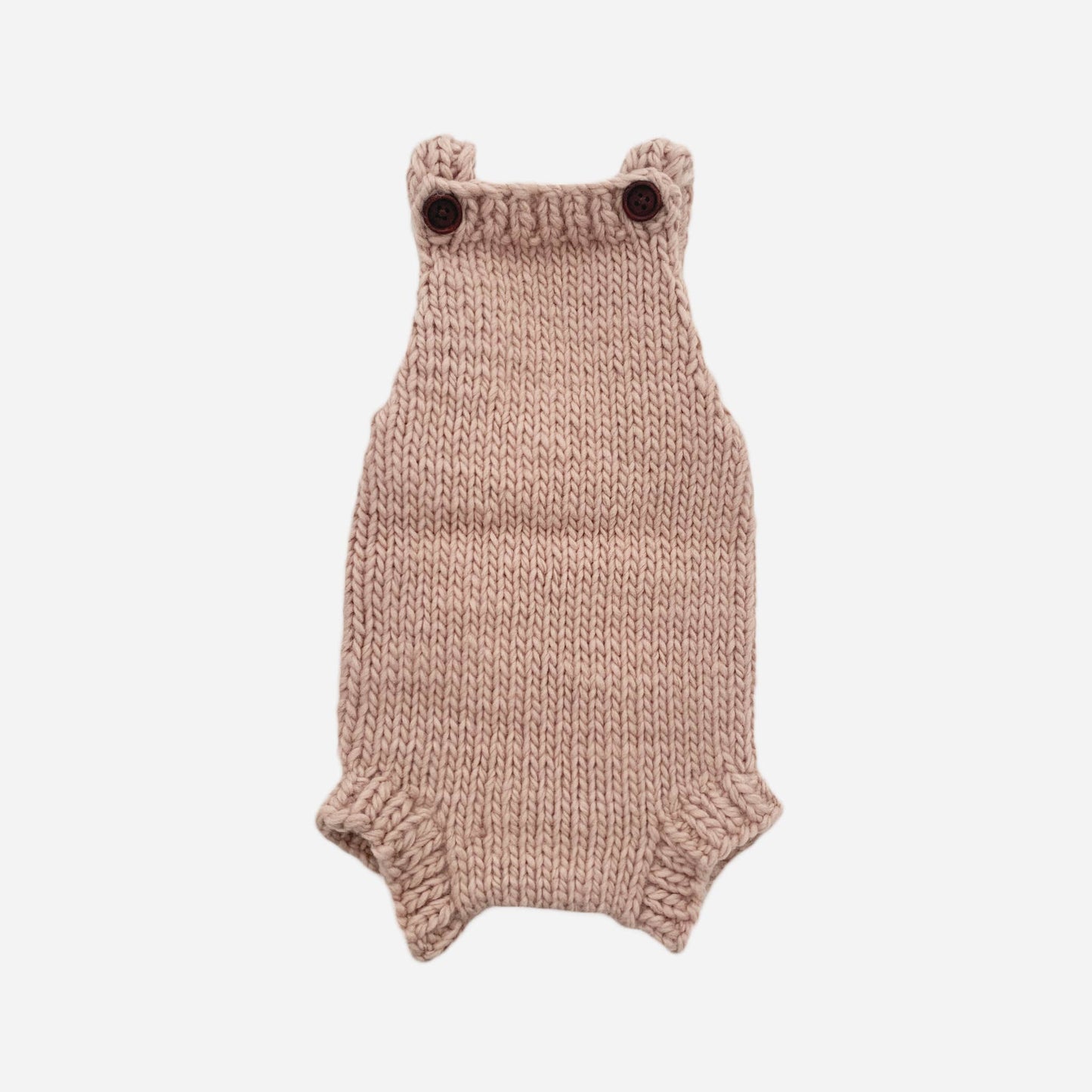 Hand-knit Romper | Hand Knit Kids & Baby Clothing: Blush / S; 12-18m