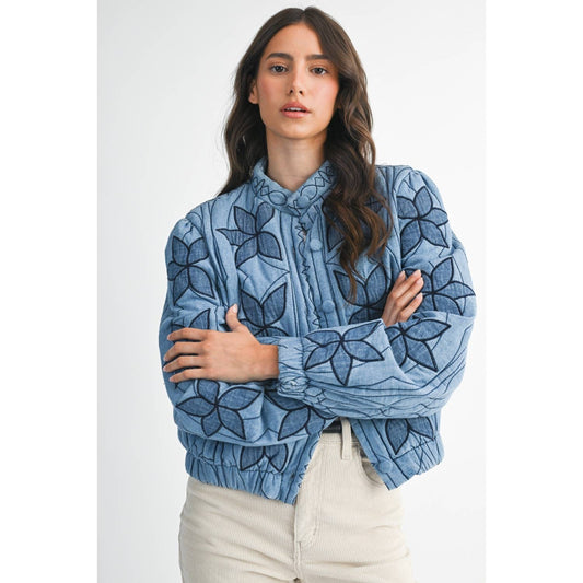 Quilted Denim Jacket