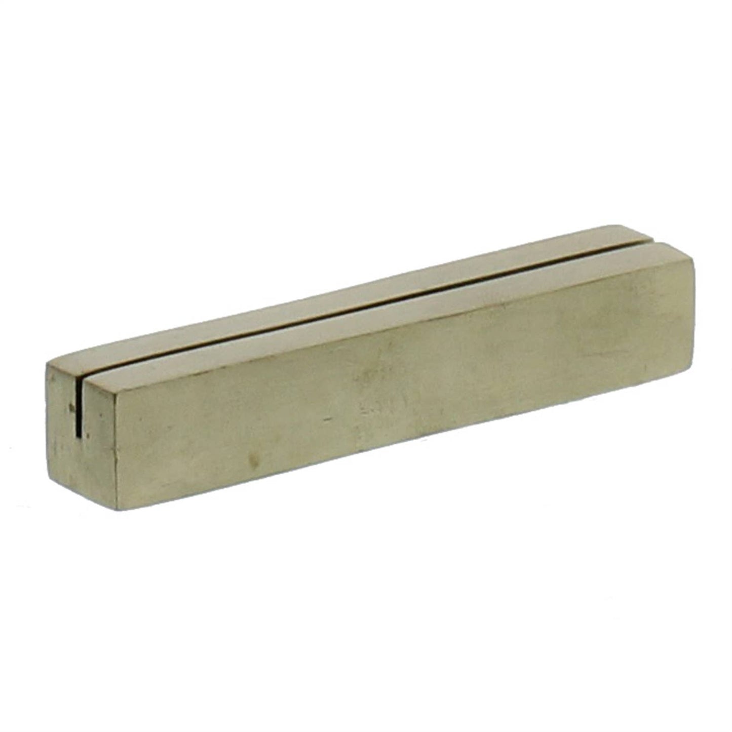 Cast Iron Rectangle Bar Place Card Holder - Brass