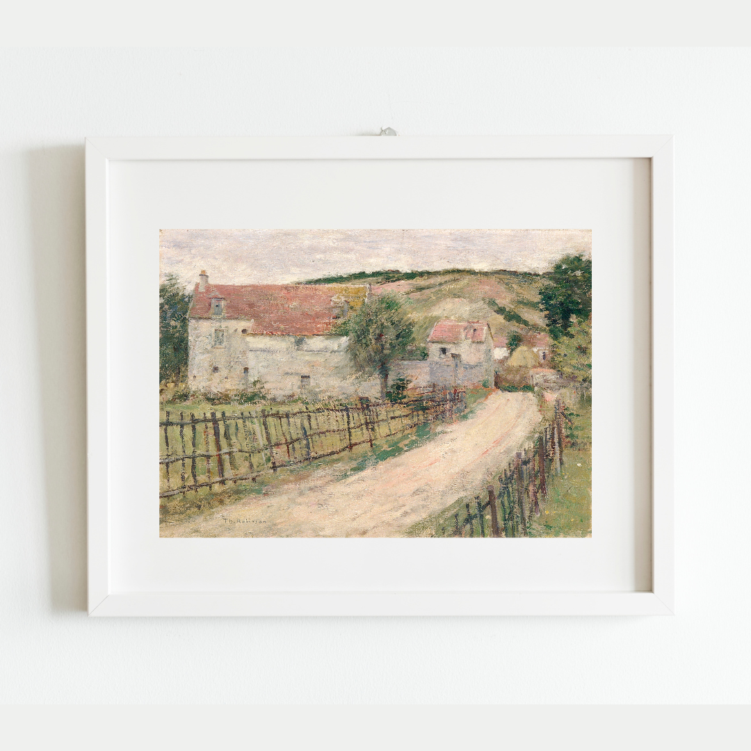 The Old Mill Antique Print: 8x10