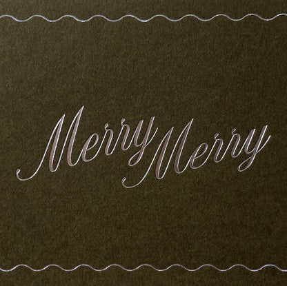 Merry Merry Note Card | Moss