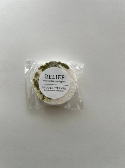 Relief - Menthol & Eucalyptus Shower Steamers | Aromatherapy