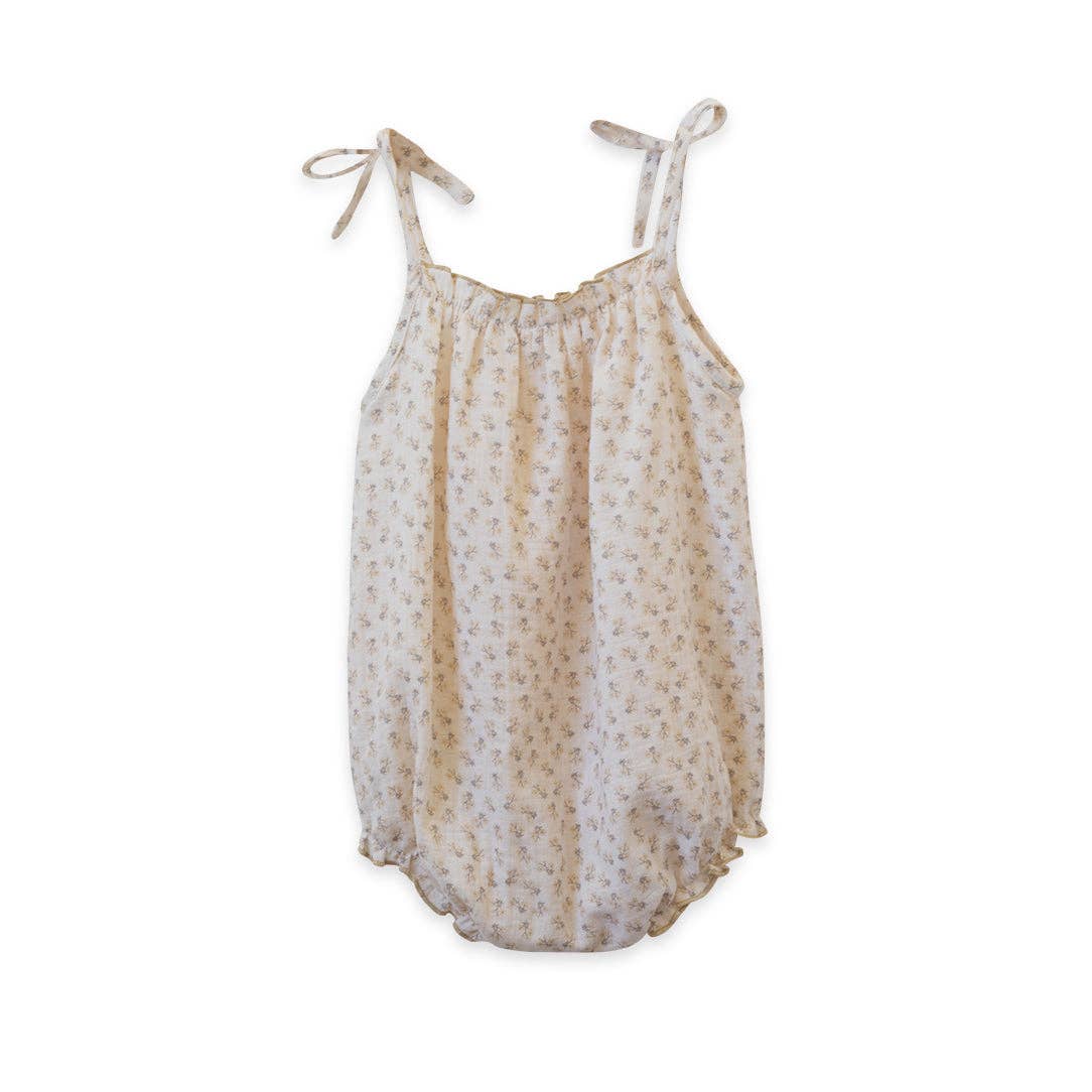 Strap Romper - Buttercup Gauze: 18-24 mo