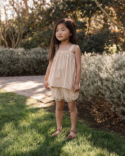 Woven Short | Mustard stripe