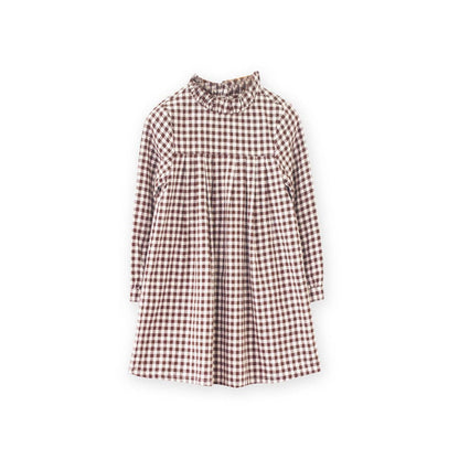 Myrtle Dress | Walnut Check: 7-8 Y