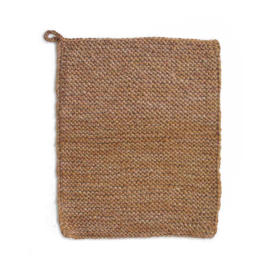 Knitted Wool Dish Mats: Cutch