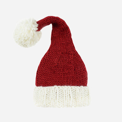 Nicholas Santa Hat | Hand Knit Kids & Baby Christmas Holiday: XS; 3-6m