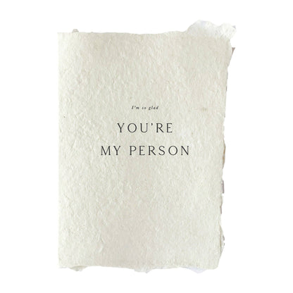 you're my person card